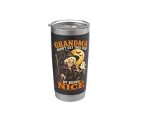 Chaudron de sorcière de grand-mère Halloween Humour noir Gobelet isotherme en acier inoxydable double paroi