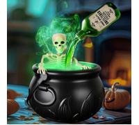 Chaudron de Sorcière,Décoration d'halloween,Seau de Sorcière,Décoration Extérieure,Chaudron avec Bouteilles de Potion Magiques