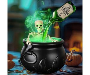 Chaudron de Sorcière,Décoration d'halloween,Seau de Sorcière,Décoration Extérieure,Chaudron avec Bouteilles de Potion Magiques