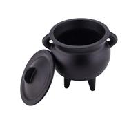 Chaudron D'Halloween Brûleur D'Encens Décoratif Halloween Noir Vintage | Mini Chaudron En Fonte Adapté Pour Table, Bureau, Manteau De Cheminée, Rebord De Fenêtre, Salon Et Méditation