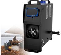 Chauffage à air diesel XINZI 8 kW avec écran LCD et télécommande, chauffage d'appoint, chauffage à air pour le camping, l'atelier et une utilisation hors réseau, noir (type A)
