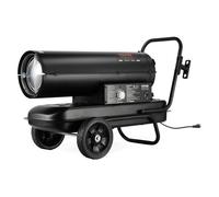 VEVOR Chauffage à Air Pulsé au Kérosène Diesel, 70000 BTU, Chauffage d'Appoint Portable, Contrôle du Thermostat, Réservoir 19 L, pour Maison, Chantier, Industrie, Ateliers, Intérieur, Extérieur, Noir