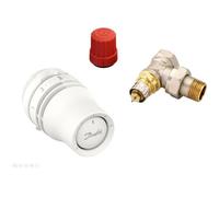 Chauffage a air pulse Danfoss Tête thermostatique et vanne RA-N. DN15