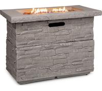 Chauffage à gaz - Blumfeldt anafi - 40.000btu/13kw - couverture brûleur en acier inoxydable - gris clair