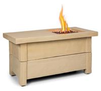 Chauffage à gaz - Blumfeldt corinth - 40.000btu/13kw - couverture brûleur en acier inoxydable - bois