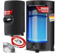 Chauffage à gaz noir - KESSER - 4200 W - Deux niveaux de chauffage - Allumage électrique - Système ODS