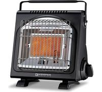 Chauffage à gaz portable Piezo 1700W à cartouche Systèmes Sécurité intégrés Autonomie 2h30 KEMPER