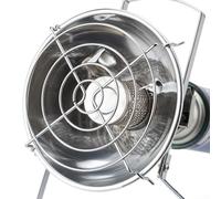 Chauffage à gaz portable pour camping en plein air, chauffe-tente au propane butane 1,0 kW avec corps en acier inoxydable, réchaud de chauffage d'appoint haute efficacité pour randonnée, voyage