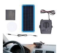 Chauffage à panneau solaire - Chargeur de panneau solaire de voiture 30W | Chauffage de voiture portable | Kit dechauffage électrique avec fonction désembueur, dispositif de séchage et de chauffaged