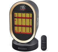 Chauffage Appoint Salle de Bain Basse Consommation Mode ECO Radiateur Souffnt Silencieux 1500w avec Thermos CHAUFFAGE A AIR PULSE