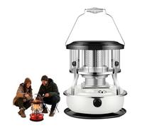Chauffage Au Kérosène 2 En 1,Combustion 16 À 21 Heures,For Tente,Pêche | Chauffage Intérieur Et Extérieur Portable,Réservoir 4,6 L,En Acier Inoxydable,Sans Électricité,Flamme Réglable(White)