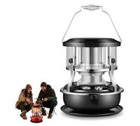 Chauffage Au Kérosène 2 En 1,Combustion 16 À 21 Heures,For Tente,Pêche | Chauffage Intérieur Et Extérieur Portable,Réservoir 4,6 L,En Acier Inoxydable,Sans Électricité,Flamme Réglable(Black)