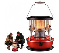 Chauffage Au Kérosène 2 En 1,Combustion 16 À 21 Heures,For Tente,Pêche | Chauffage Intérieur Et Extérieur Portable,Réservoir 4,6 L,En Acier Inoxydable,Sans Électricité,Flamme Réglable(Red)
