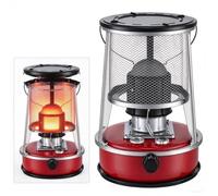 Chauffage au kérosène Portable 2,4 kW 4,6 L, poêle de Camping intérieur | Chauffage et poêle au kérosène, grand réservoir, allumage non électrique, flamme réglable, maille de protection(S)
