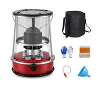 Chauffage au kérosène Portable 2,4 kW 4,6 L, poêle de Camping intérieur | Chauffage et poêle au kérosène, grand réservoir, allumage non électrique, flamme réglable, maille de protection(M)