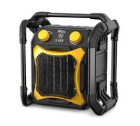 Chauffage céramique de chantier 3000 W avec protections anti chocs - 3 positions.