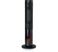 Chauffage céramique effet feu de bois - 2000 W - DOMO - DO7345H - 83,5 cm - Noir