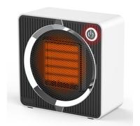 Chauffage d’appoint 500W, Radiateur Soufflant Céramique PTC, Mini Radiateur Electrique, Portable Silencieux, Sécurité Surchauffe/Anti-Basculement pour Salle de Bain et Petites Pièces