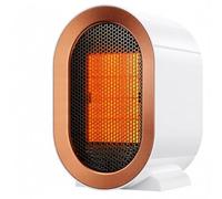 Chauffage d’appoint céramique PTC 1200 W/800 W, chauffage rapide en 2 secondes, silencieux 40 dB, protection contre la surchauffe et le basculement, compact et portable pour chambre et bureau