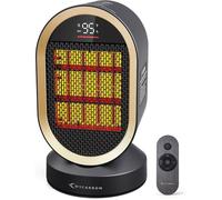 Chauffage d’Appoint Salle de Bain ECO Basse Consommation OSC 80° Petit Radiateur Soufflant Électrique Économique 950W/1350W/1500W