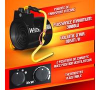 Chauffage d atelier 3000W avec thermostat WarmTech