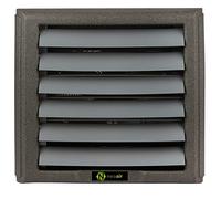 Chauffage d'air EVO108 - Chauffage d'intérieur - Registre de chauffage NeoAir à 3 niveaux - Prêt à l'eau chaude
