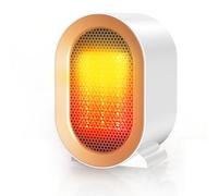 Chauffage d'appoint, 1200W Radiateur Soufflant à Éco, Chauffage Electrique Céramique PTC, 2 Modes, Protection Anti-Basculement et Anti surchauffe pour Bureau, Maison Bleu