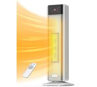 Chauffage D'Appoint 2000 W Télécommande Thermostat Oscillation 75° Minuterie 24 H Silencieux PTC Basse Consommation