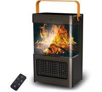 Chauffage d'appoint 2000W,80 ° Oscillation ECO Radiateur Electrique, PTC Thermostat et économie d'énergie, Protection Multiple