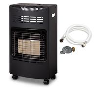 Chauffage d'appoint à gaz 4200 W - FAVEX - Intérieur - Poêle à gaz Infrarouge - 4,2 kW - Tuyau et détendeur offerts - Jusqu'à 40 m²