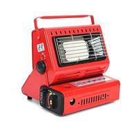 Chauffage d'appoint à gaz portable pour camping en plein air (rouge)