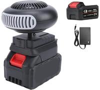 Chauffage D'appoint alimenté par Batterie, Portable Rechargeable Chauffage Voiture Sans Fil,Chauffage Rapide, Dégivrage, Désembueur, pour Maison, Bureau, Camping-car,Bureau