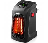 Chauffage d'appoint avec Prise pour salle de bain - Radiateur d'appoint Soufflant - Mini Chauffage Portable pour Prise - Thermostat Minuterie Affichage LED - Température: 15-32 ℃ - 400 W