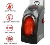 Chauffage d'appoint - Céramique - Mini Chauffage Personnel - 400W - Thermostat Electronique - Noir