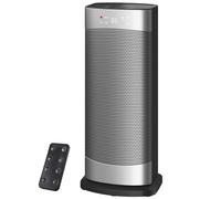 Chauffage d'appoint, Chauffage électrique céramique à chauffage PTC 1500W, 70° Oscillation, ECO-Modus, Minuterie 1-24, Protection anti-basculement et anti surchauffe, 41 CM