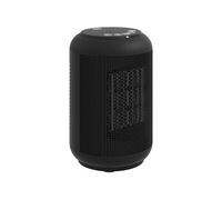 Chauffage d'appoint compact céramique PTC soufflant oscillant réglable 1500W noir