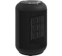 Chauffage d'appoint compact céramique PTC soufflant oscillant réglable 1500W noir