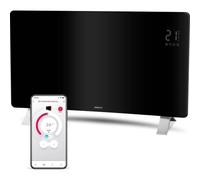 Chauffage d'appoint convection SENCOR SCF 4741BK Wi-Fi vitré Noir 2400 W thermostat 2 niveaux programmateur 24 h ECO