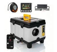 Chauffage d'appoint diesel - TB10 Pro - 8 kW - 12/24 V courant continu et 110–240 V courant alternatif - Bluetooth, écran LCD et télécommande - Surveillance du monoxyde de carbone - Réservoir de 5 lit
