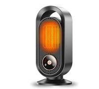 Chauffage d'appoint Electrique, Chauffage Ceramique Soufflant Portable Economique 1500W PTC Chauffe Rapide avec Thermostat et Minuterie,Protection Surchauffe et Anti-basculement pour Chambre Bureau