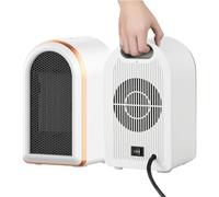 Chauffage d'appoint Electrique Economique Portable, Mini Radiateur Soufflant Mobile PTC Ceramique, 1200W/800W Silencieuse Chauffage Cinétique,Chauffage Petit Plug in Dumping Surchauffe Protection