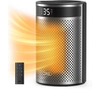 Dreo Chauffage soufflant ATOM 416 Hyper-céramique 1500 W Colonne Noir