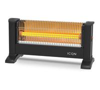 ICQN IQ.0900.APW Radiateur infrarouge sur pied pour pièces jusqu'à 9 m² 900 W IP20 Chauffage électrique 1,35 m Câble chauffant pour bureau ou maison Chauffage infrarouge