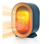 Chauffage d'appoint, Mini Chauffage Soufflant Ceramique, Radiateur Electrique 800/1200W, Protection Contre Surchauffe & Anti-Basculement, 2 Modes de Chauffage, Salle de Bain Maison Bureau