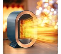 Chauffage d'appoint soufflant 1200W - Faible consommation -Silencieux - 2 Modes pour Salon, Chambre, Salle de Bain - Noir
