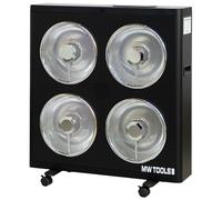 Chauffage d'atelier électrique infrarouge 3 kW - Jusqu'à 60 m³ - Thermostat - Télécommande MW Tools IRK30