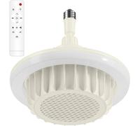 Chauffage de salle de bain - Ventilateur-lampe de plafond - Chauffage d'ambiance - Chauffage céramique PTC - Portée de 4,5 mètres - Couleur kaki blanc