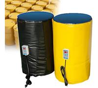 Chauffage de tambour en métal de 55 gallons, couverture chauffante de 2 000 W avec thermostat fixe, 0 à 120 °C pour barils de pétrole, utilisation en extérieur, ensemble complet