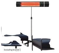 Chauffage de terrasse électrique à infrarouge d'extérieur, puissance de 1 500 W, fixation murale, en aluminium, tension 220-240 V, dimensions 113 cm x 26,7 cm x 16 cm