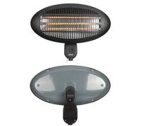 Chauffage infrarouge extérieur mural - LIVOO - 2000W - IP34 anti-éclaboussures - 3 puissances 650/1300/2000W - Surface 10-15 m²